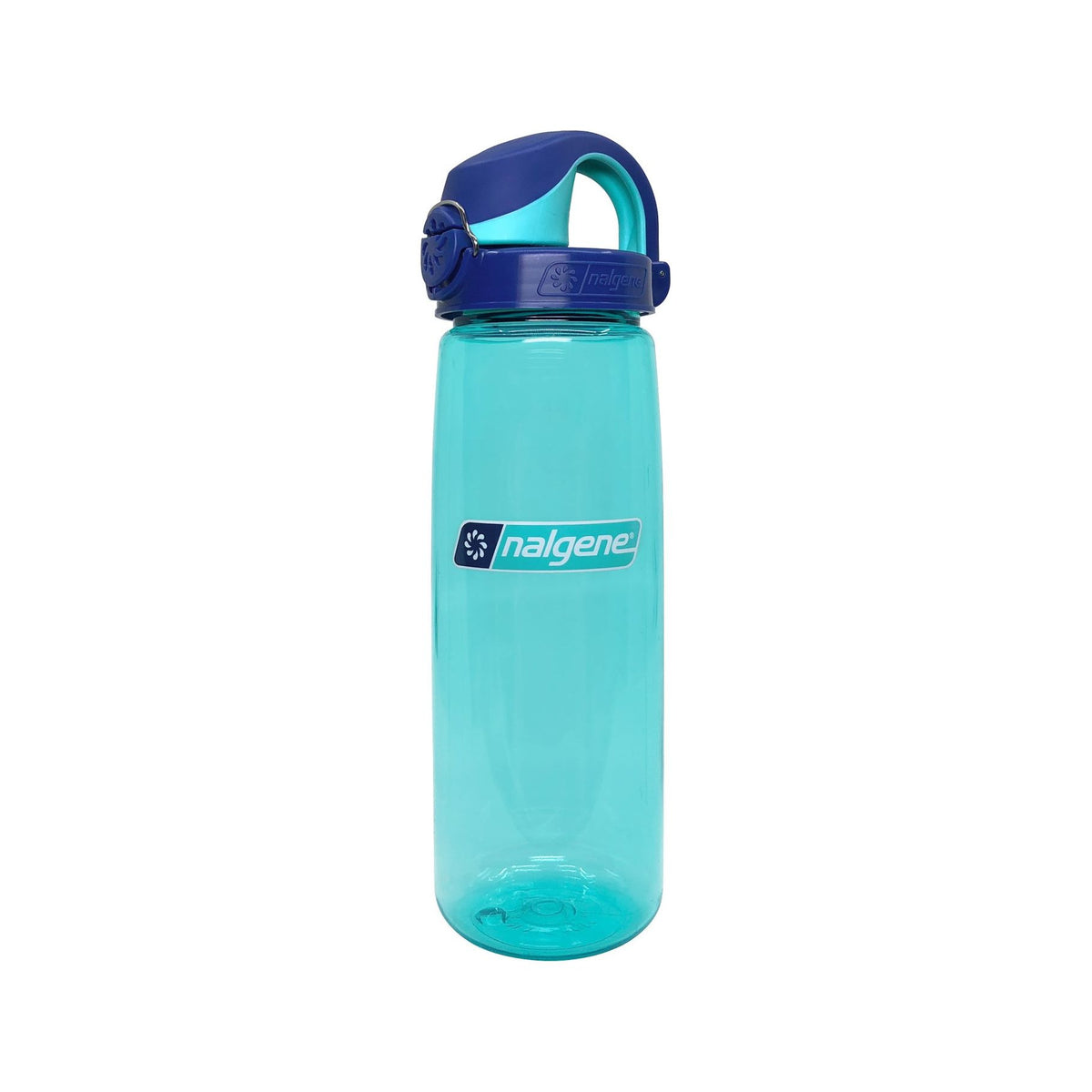 Nalgene 700ml Sustain OTF Water Bottle - Blue Aqua, Blue Cap