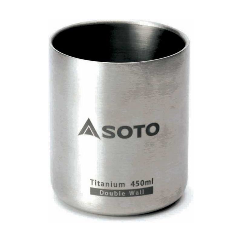 Soto AeroMug Titanum, Double-Wall Mug With Lid 450ml