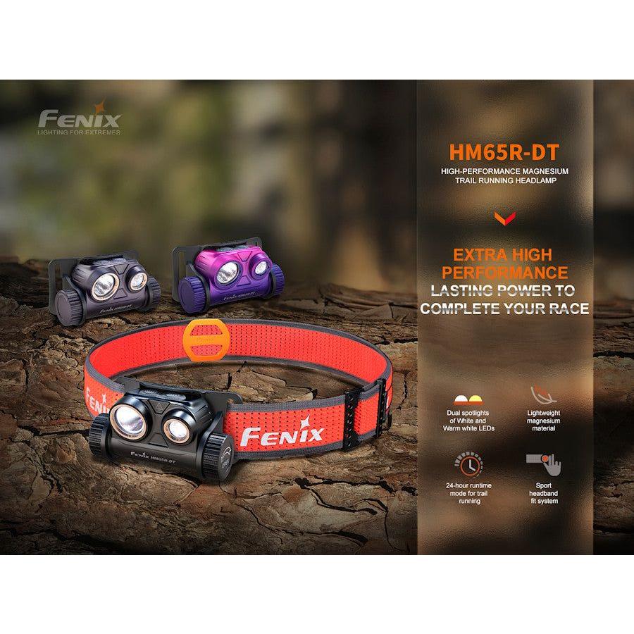 Fenix HM65R-DT 1500 Lumens Trail Running Rechargeable Headtorch - Nebula