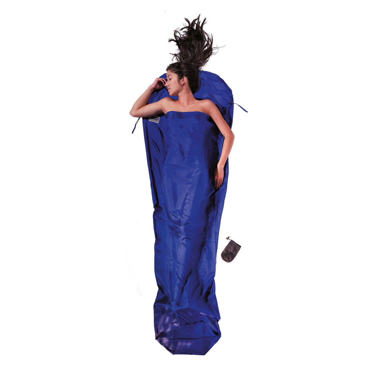 Cocoon Silk Mummy Sleeping Bag Liner - Ultramarine Blue