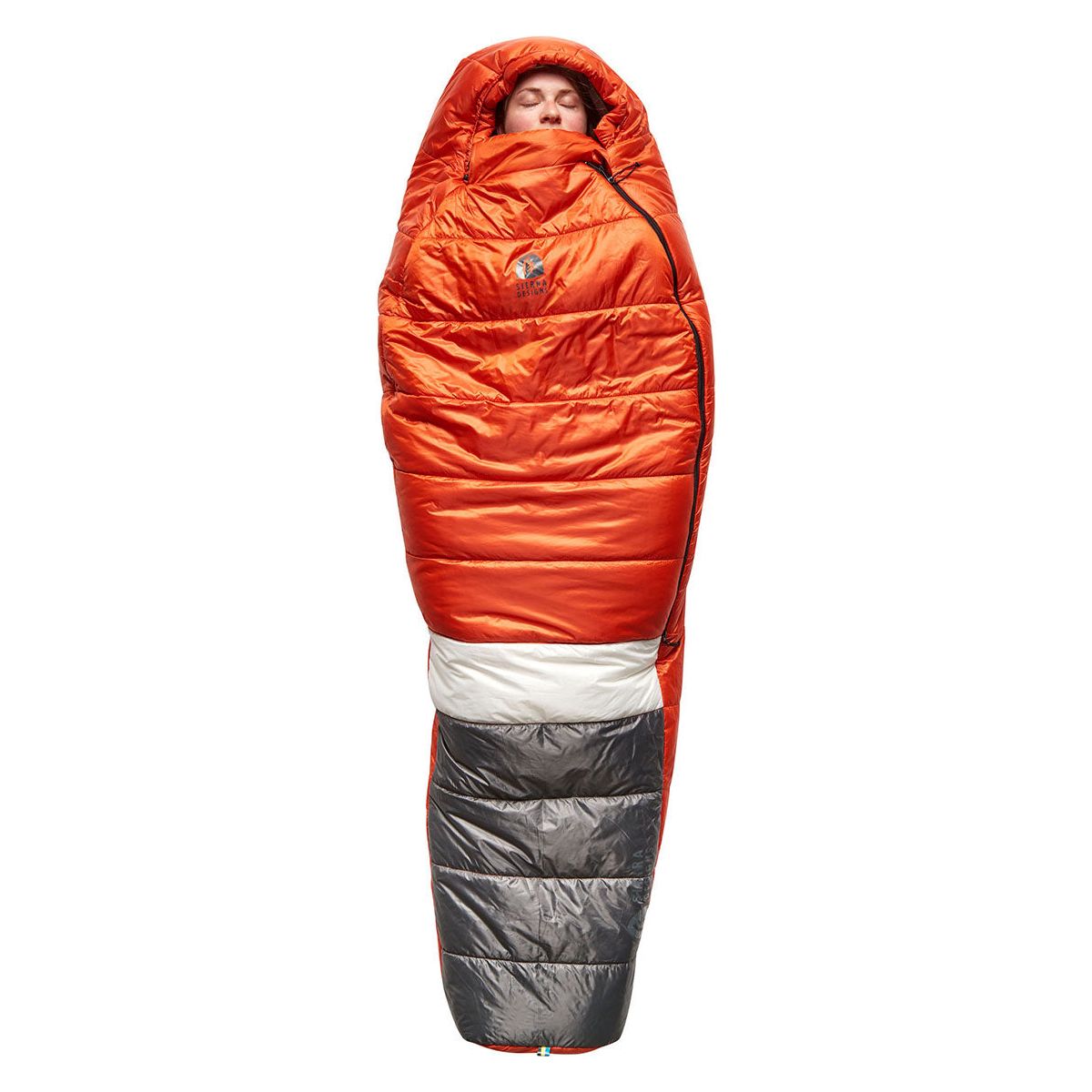 Sierra Designs Women&#39;s Shut Eye 20° Degree Synthetic Sleeping Bag - Red Grey