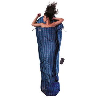 Cocoon Silk Mummy Sleeping Bag Liner - Ultramarine Blue