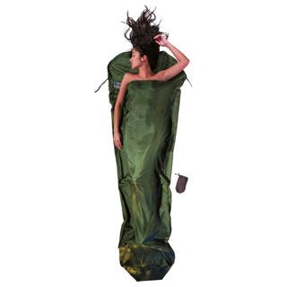 Cocoon Silk Mummy Sleeping Bag Liner - Dark Olive Green