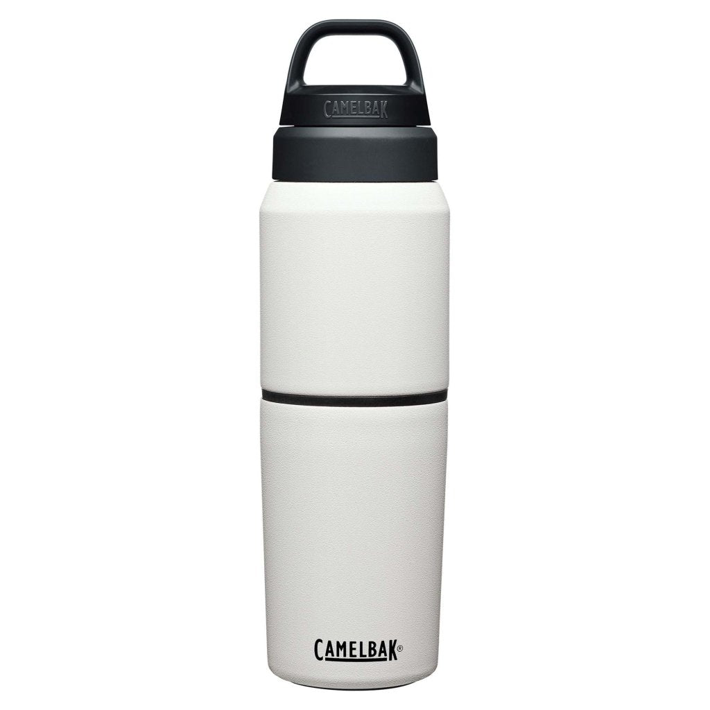 CamelBak Multibev SST Vacuum Insulated Stainless 500ml Bottle with 350ml Cup - White - Hill and Dale Outdoors