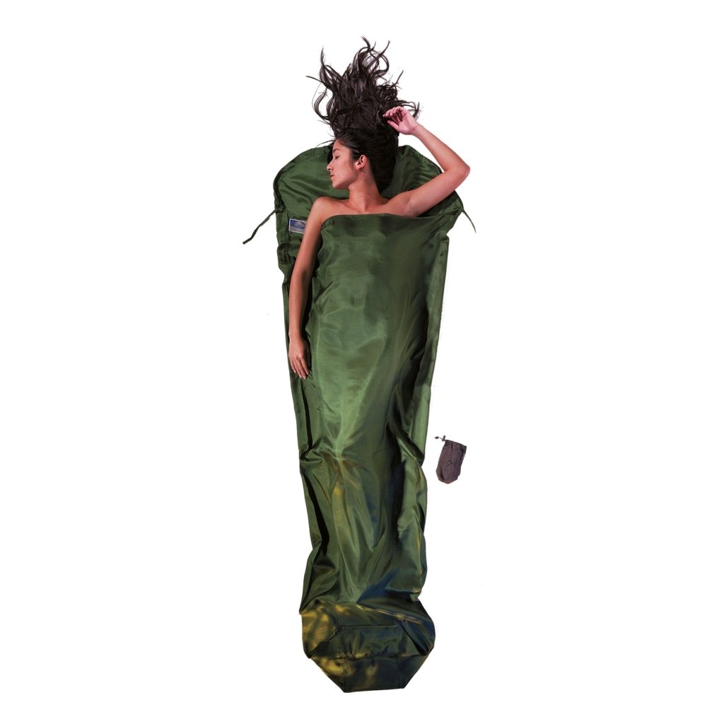 Cocoon Silk Mummy Sleeping Bag Liner - Dark Olive Green - Hill and Dale Outdoors