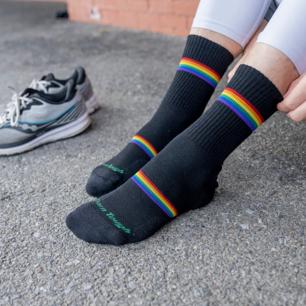 Darn Tough 1119 Men&#39;s Prism Micro Crew Lightweight Running Socks - Hill and Dale Outdoors