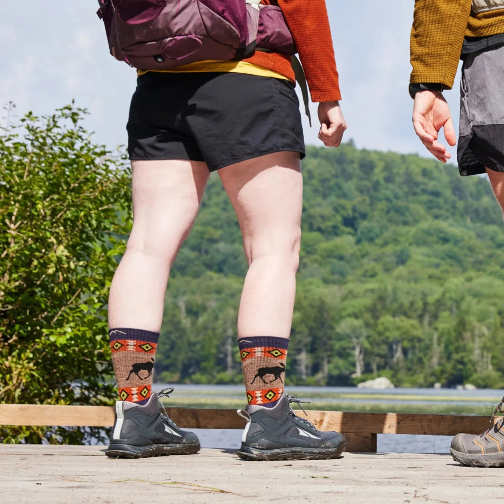 Darn Tough 5017 Women&#39;s Vanna Grizzle Boot Midweight Hiking Sock - Blackberry - Hill and Dale Outdoors