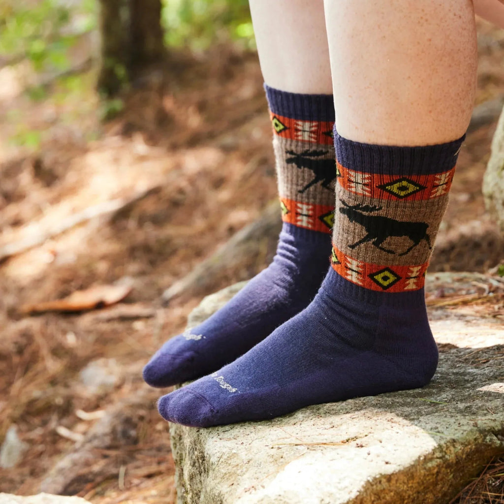 Darn Tough 5017 Women&#39;s Vanna Grizzle Boot Midweight Hiking Sock - Blackberry - Hill and Dale Outdoors