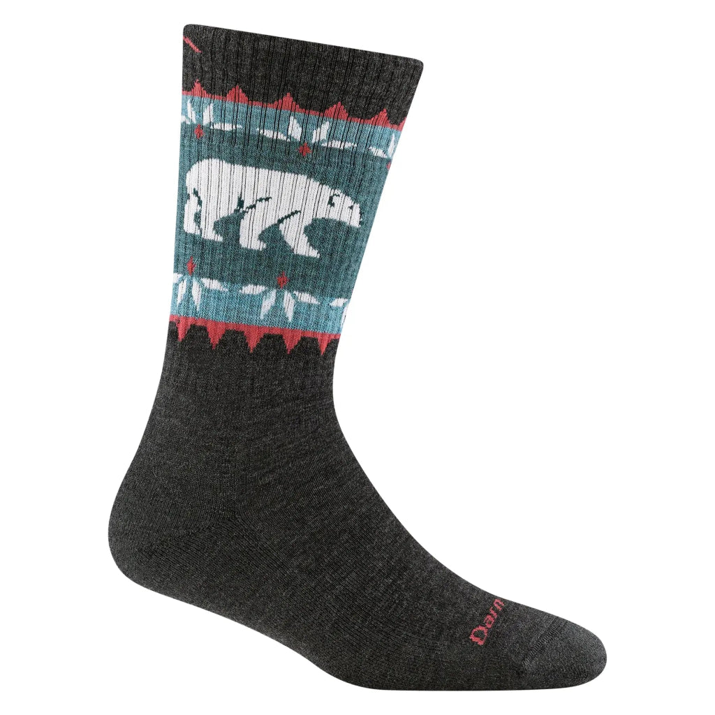 Darn Tough 5017 Women&#39;s Vanna Grizzle Boot Midweight Hiking Sock - Charcoal - Hill and Dale Outdoors