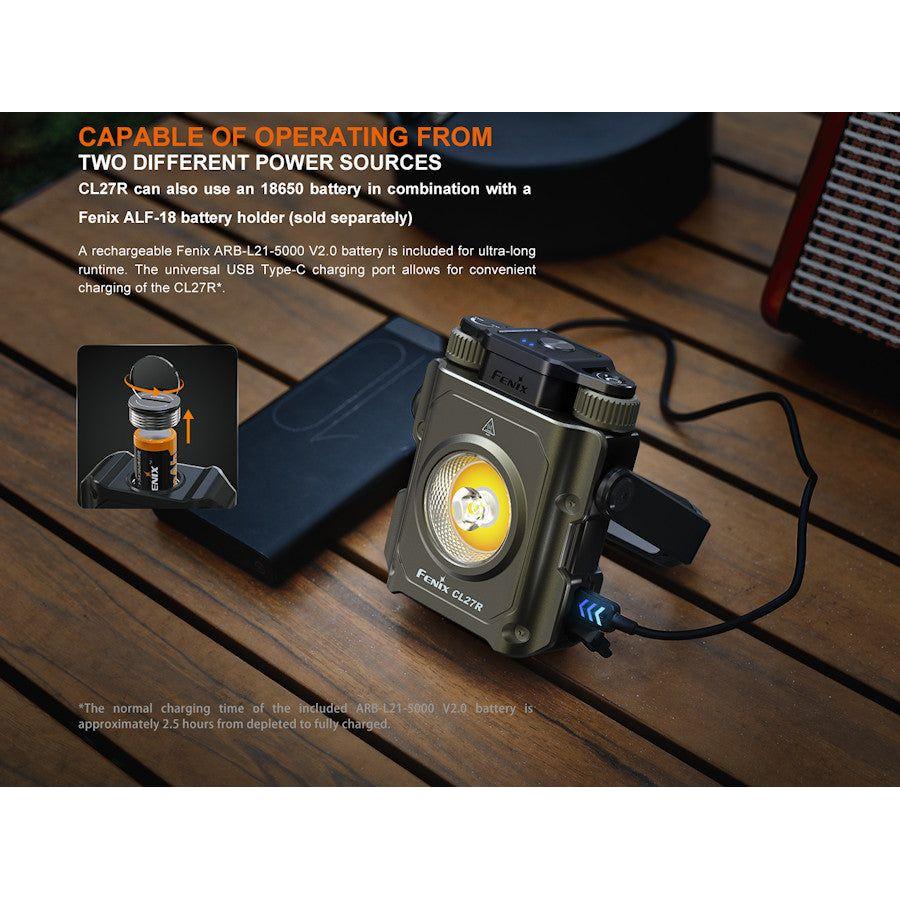 Fenix CL27R Multi - Beam Rechargeable Lantern 1600 Max Lumen - Hill and Dale Outdoors