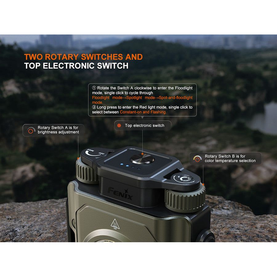 Fenix CL27R Multi - Beam Rechargeable Lantern 1600 Max Lumen - Blue Embossed Edition - Hill and Dale Outdoors