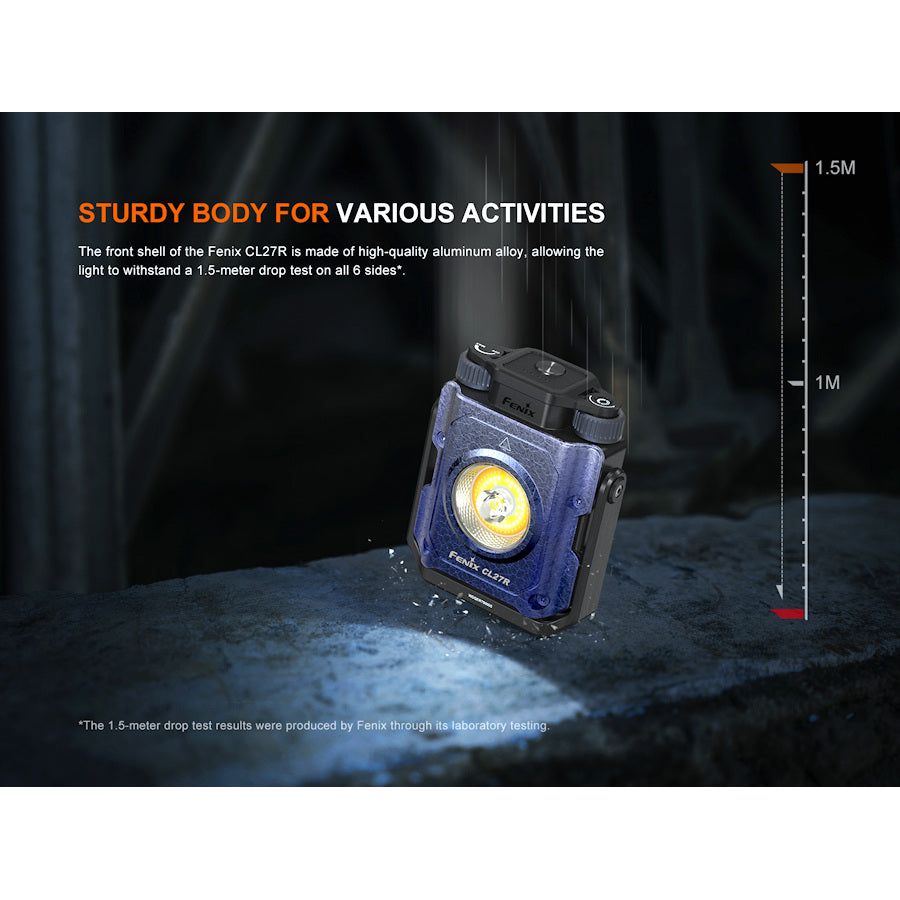 Fenix CL27R Multi - Beam Rechargeable Lantern 1600 Max Lumen - Blue Embossed Edition - Hill and Dale Outdoors