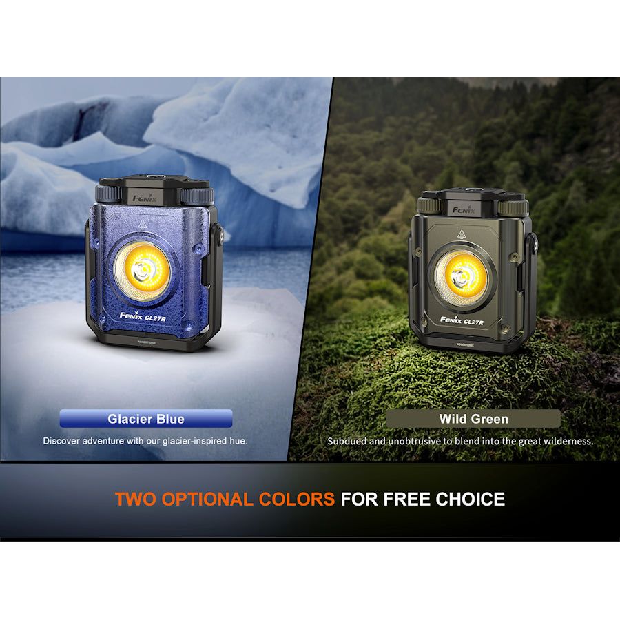 Fenix CL27R Multi - Beam Rechargeable Lantern 1600 Max Lumen - Blue Embossed Edition - Hill and Dale Outdoors