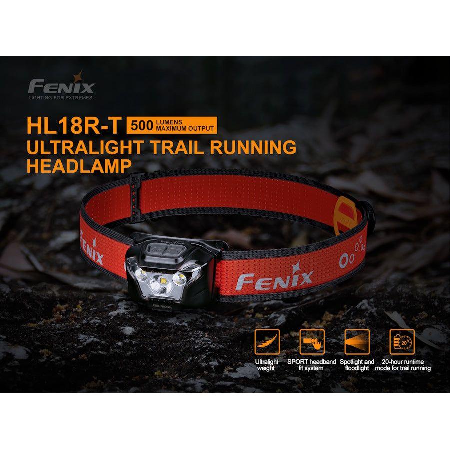 Fenix HL18R - T 500 Lumens Rechargeable Headtorch - Hill and Dale Outdoors