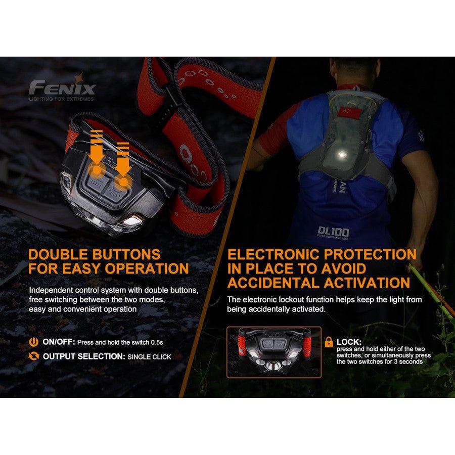 Fenix HL18R - T 500 Lumens Rechargeable Headtorch - Hill and Dale Outdoors
