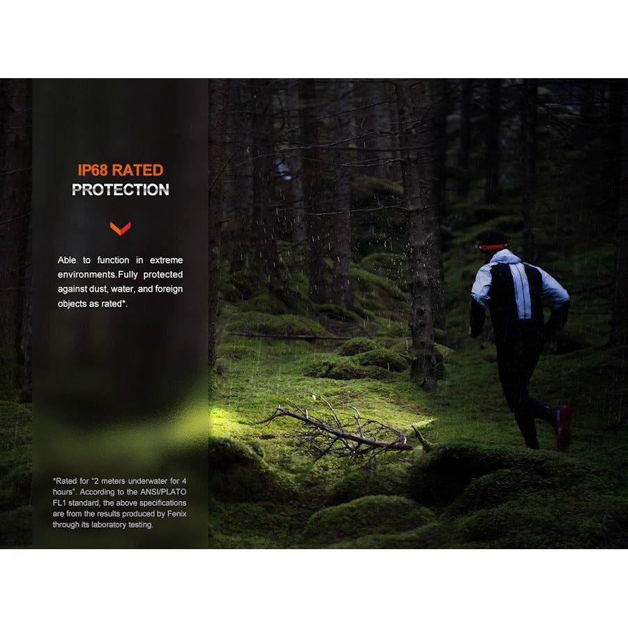 Fenix HM62 - T Light Weight Trail Running USB Rechargeable Headtorch - Magma - Hill and Dale Outdoors