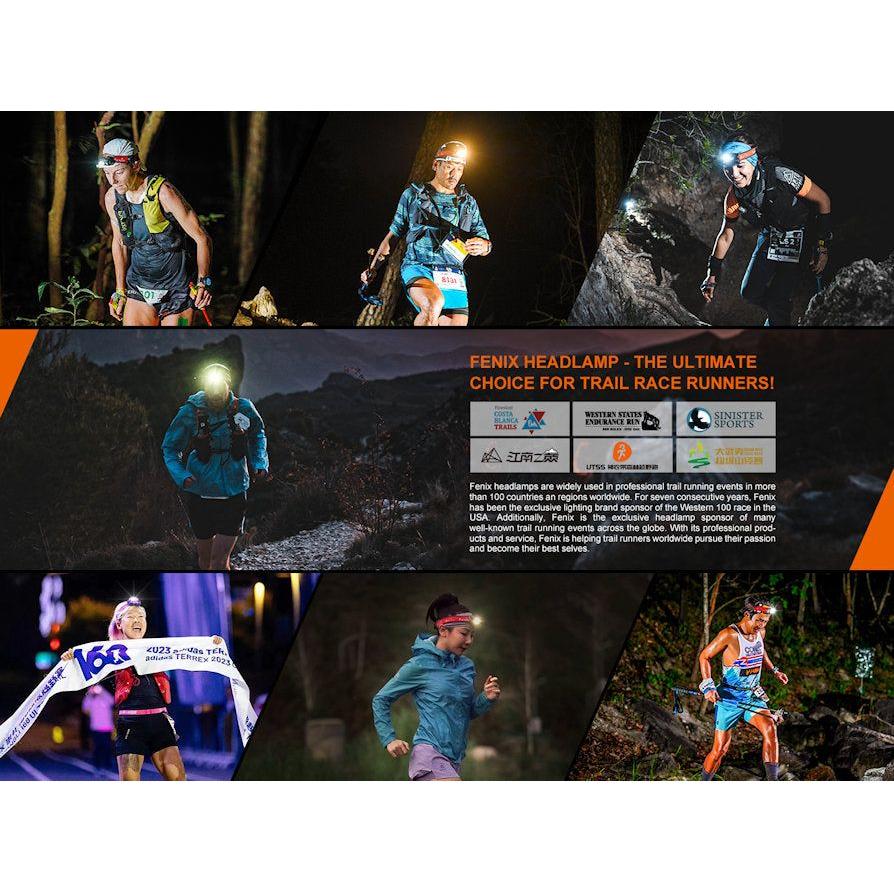 Fenix HM62 - T Light Weight Trail Running USB Rechargeable Headtorch - Magma - Hill and Dale Outdoors