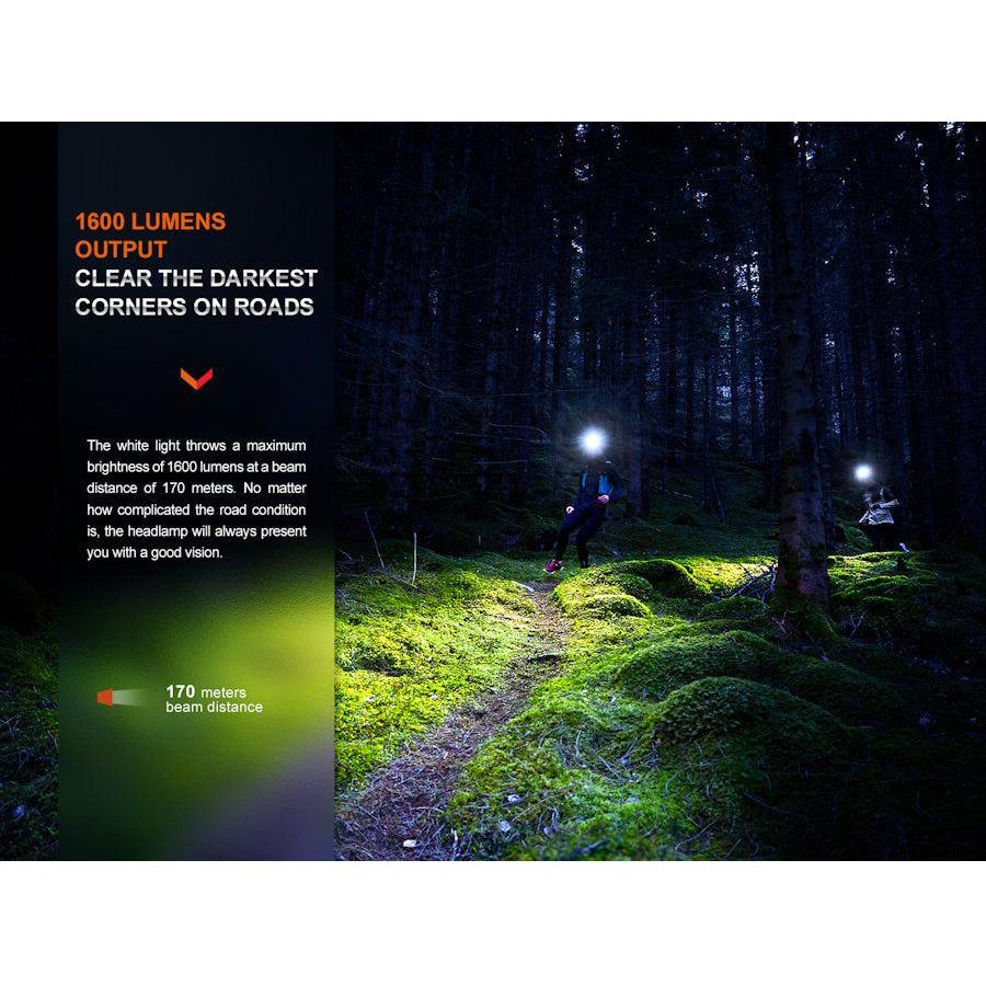Fenix HM65R - T V2.0 Trail Running USB Rechargeable Headtorch - Black - Hill and Dale Outdoors