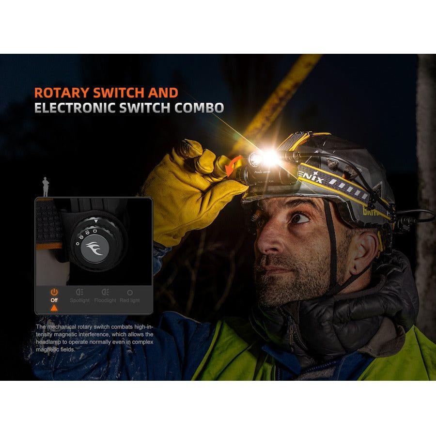 Fenix HM75R SE 1600 Lumens Rechargeable Headtorch - Hill and Dale Outdoors