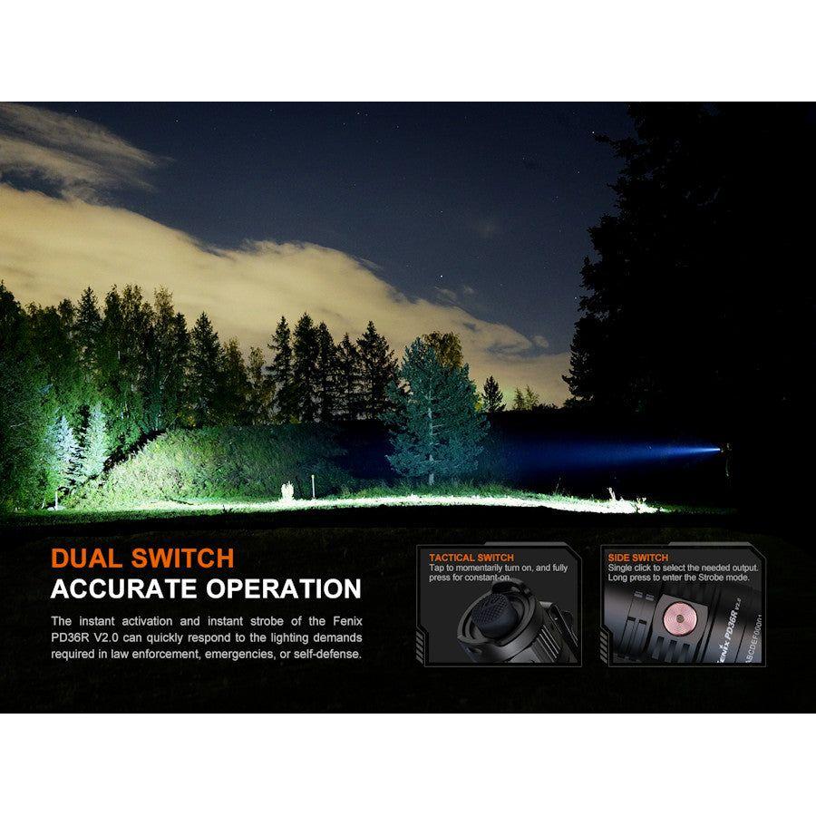Fenix PD36R V2.0 USB - C Rechargeable Flashlight - Hill and Dale Outdoors