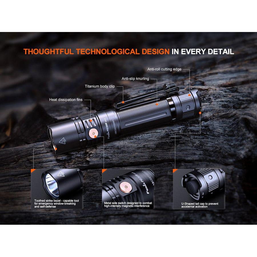 Fenix PD36R V2.0 USB - C Rechargeable Flashlight - Hill and Dale Outdoors