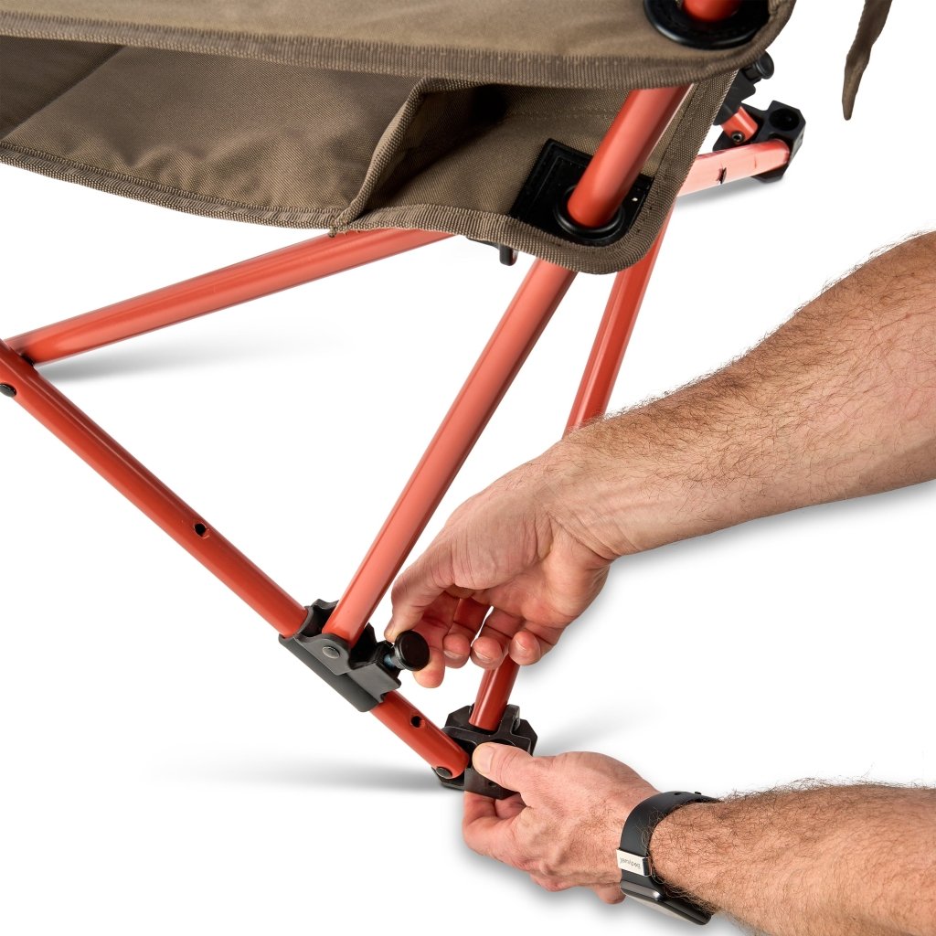 Kelty Deluxe Lounge Single Camp Chair in Bungee Cord/Beluga - Hill and Dale Outdoors