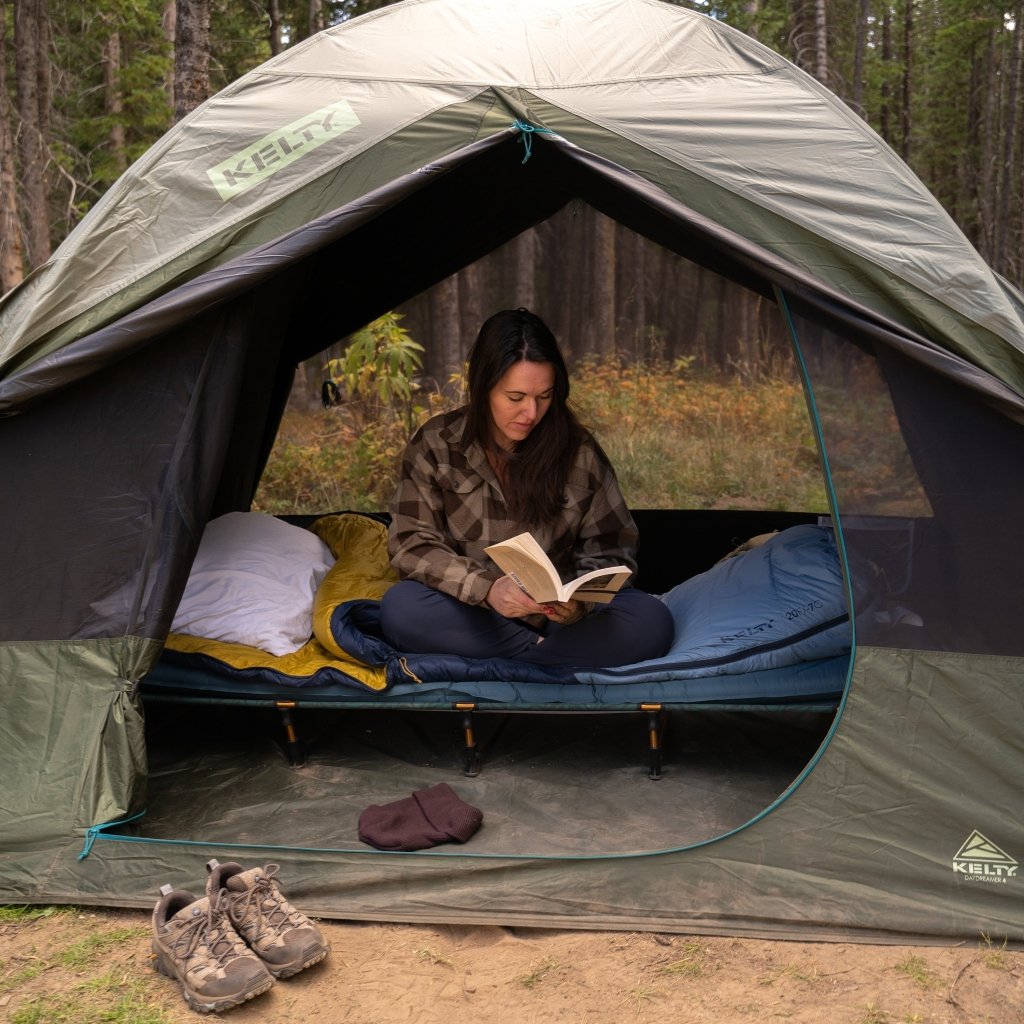 Kelty Lowdown Camp Cot Bed in Fern - Hill and Dale Outdoors