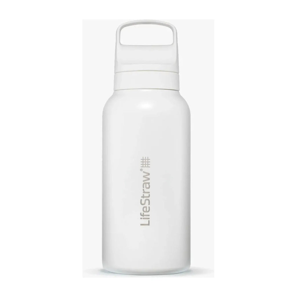 LifeStraw Go Stainless Steel 1L Bottle - Polar White - Hill and Dale Outdoors