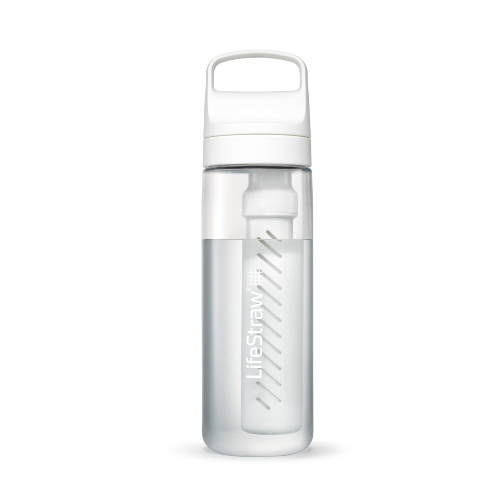 LifeStraw Go Tritan Renew 650ml Filter Bottle - Polar White/Clear - Hill and Dale Outdoors