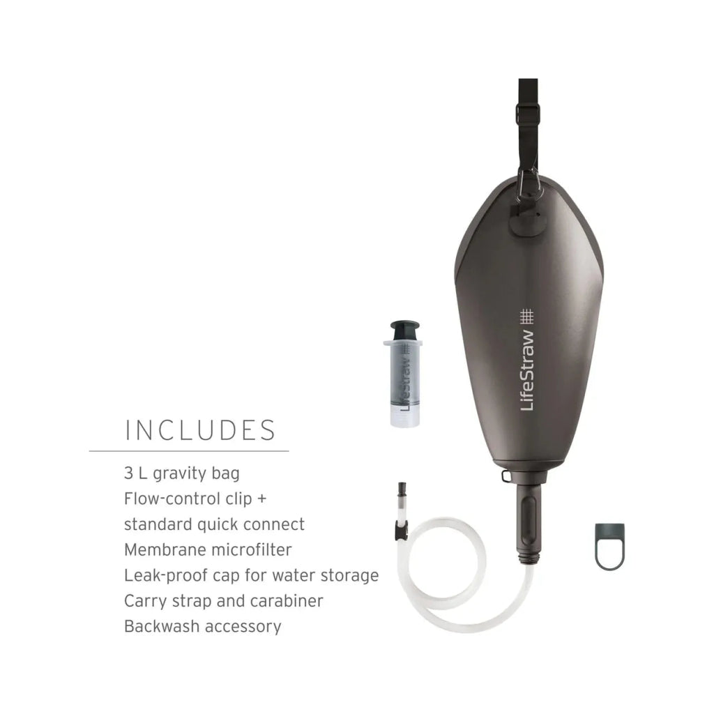 LifeStraw Peak Series 3L Gravity System - Mountain Blue - Hill and Dale Outdoors