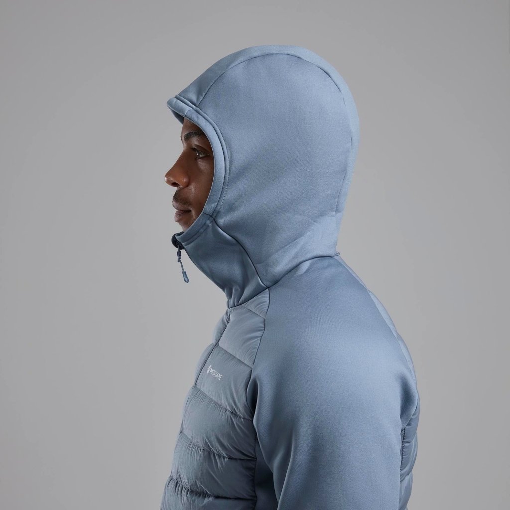 Montane Composite Hooded Down Jacket - Stone Blue - Hill and Dale Outdoors