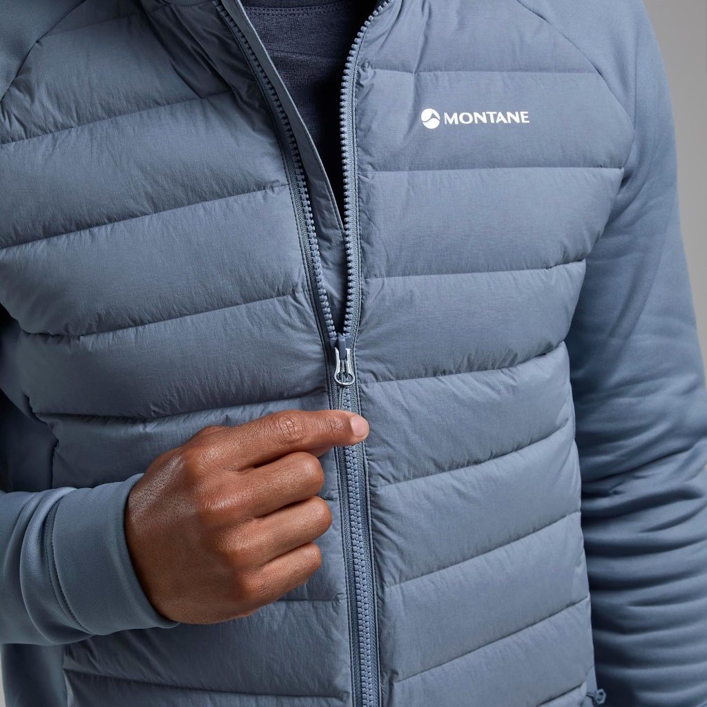 Montane Composite Hooded Down Jacket - Stone Blue - Hill and Dale Outdoors