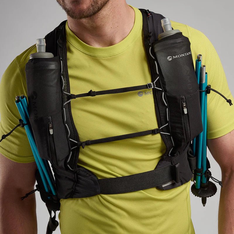 Montane Gecko VP 12L + Vest Pack - Black - Hill and Dale Outdoors