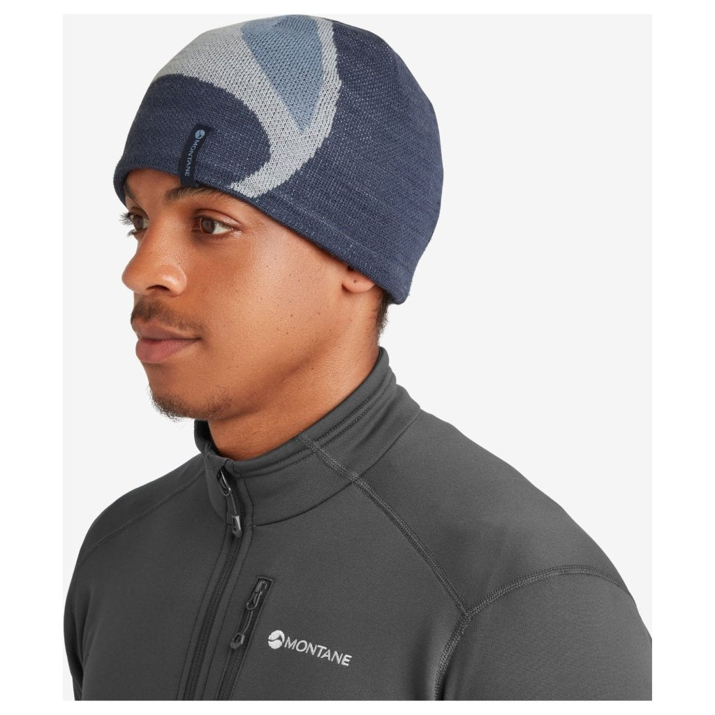 Montane Logo Beanie Hat - Eclipse Blue (2023) - Hill and Dale Outdoors