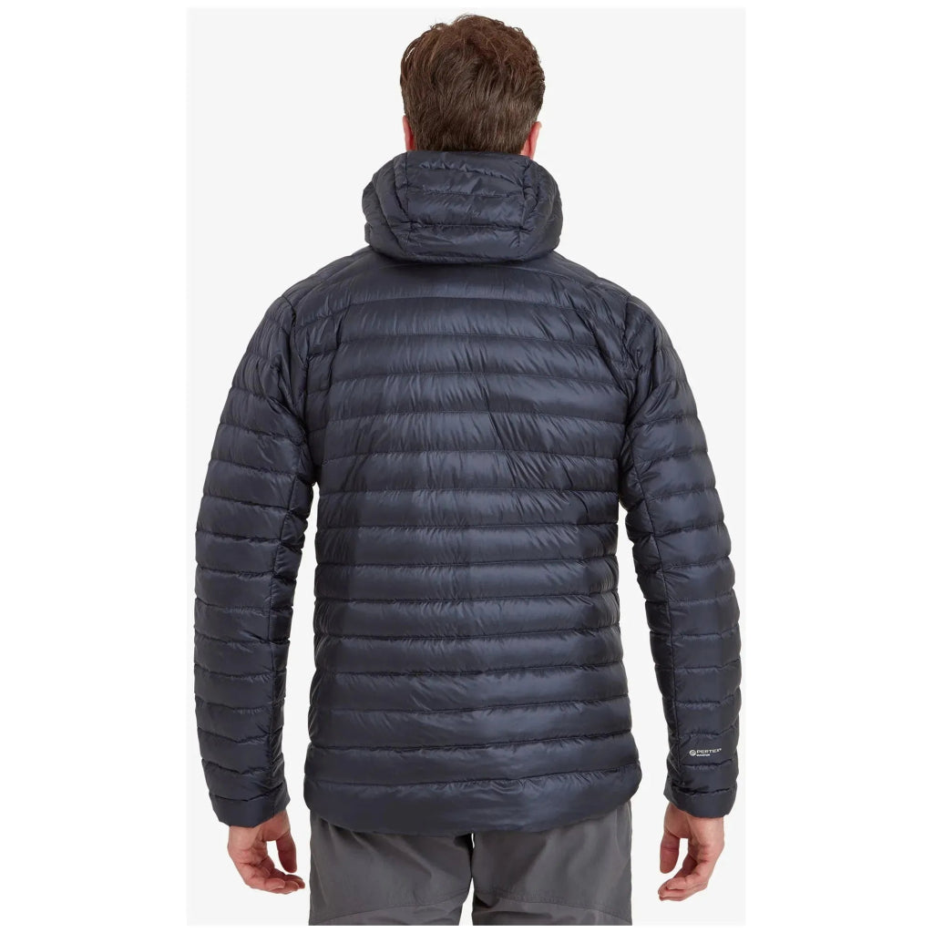 Montane Men&#39;s Anti - Freeze Hooded Down Insulated Jacket - Eclipse Blue - Hill and Dale Outdoors