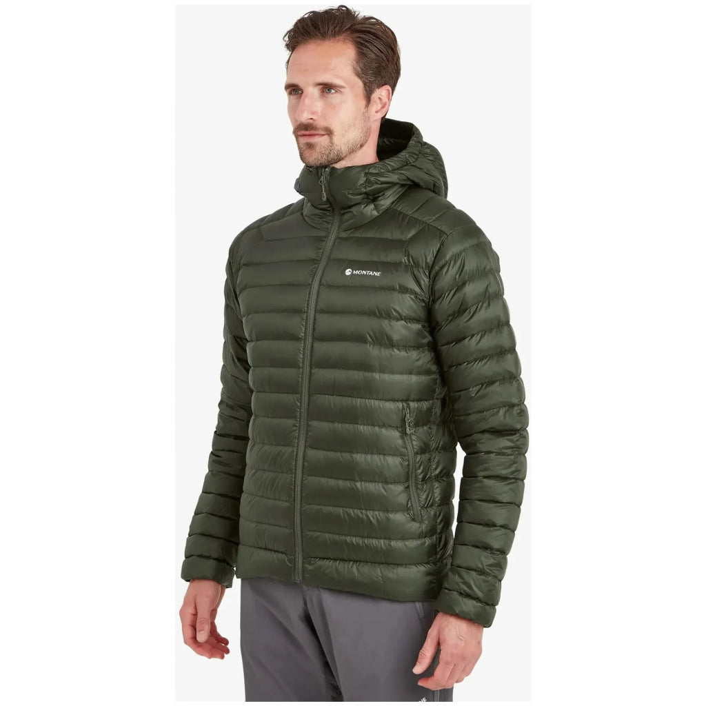 Montane Men&#39;s Anti - Freeze Hooded Down Insulated Jacket - Oak Green - Hill and Dale Outdoors