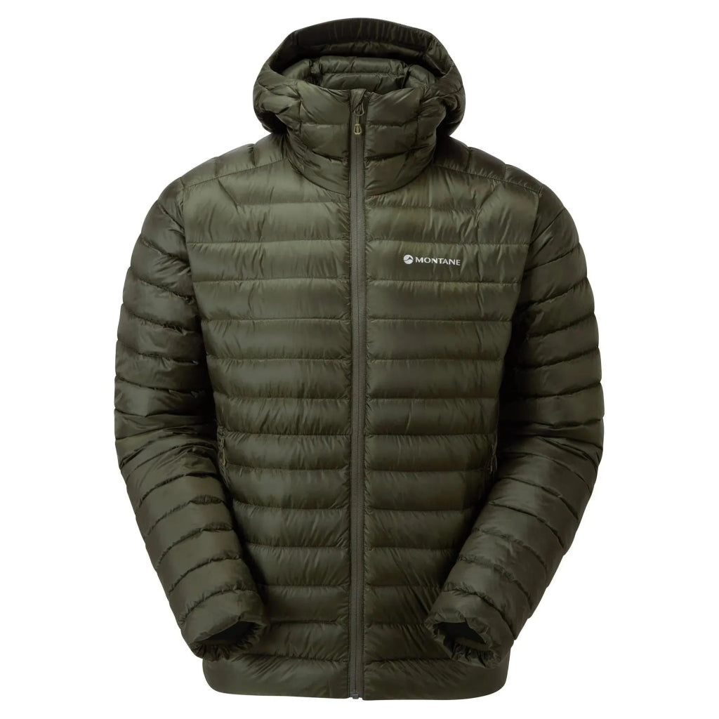 Montane Men&#39;s Anti - Freeze Hooded Down Insulated Jacket - Oak Green - Hill and Dale Outdoors