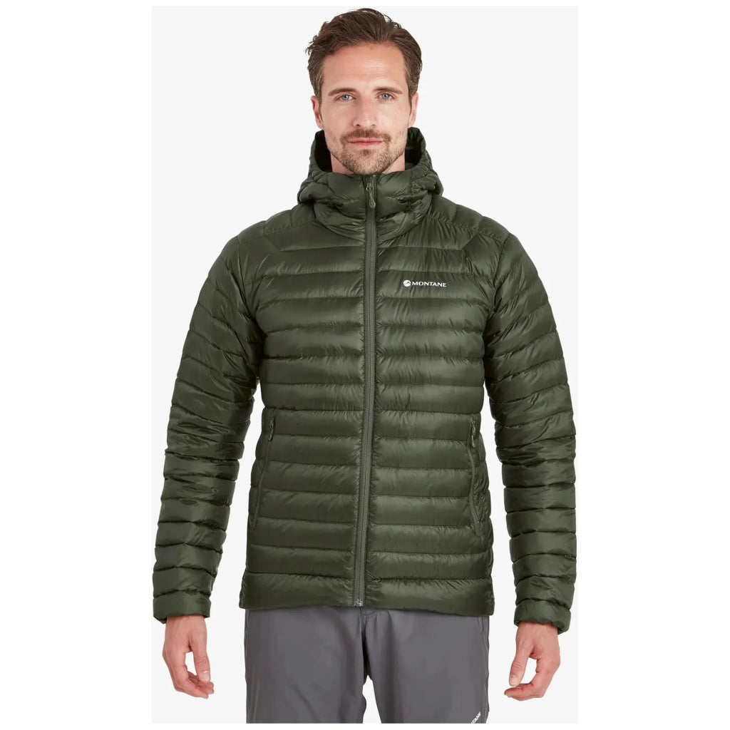 Montane Men&#39;s Anti - Freeze Hooded Down Insulated Jacket - Oak Green - Hill and Dale Outdoors