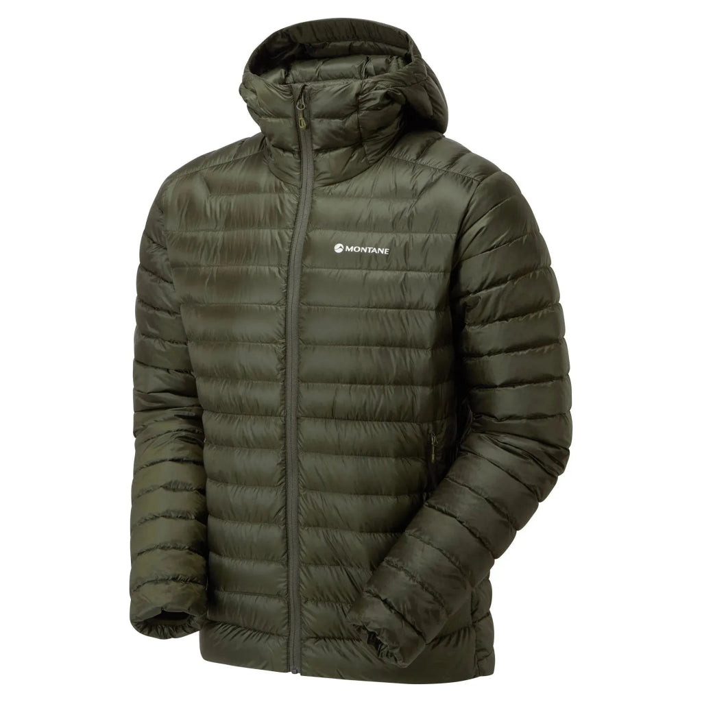 Montane Men&#39;s Anti - Freeze Hooded Down Insulated Jacket - Oak Green - Hill and Dale Outdoors