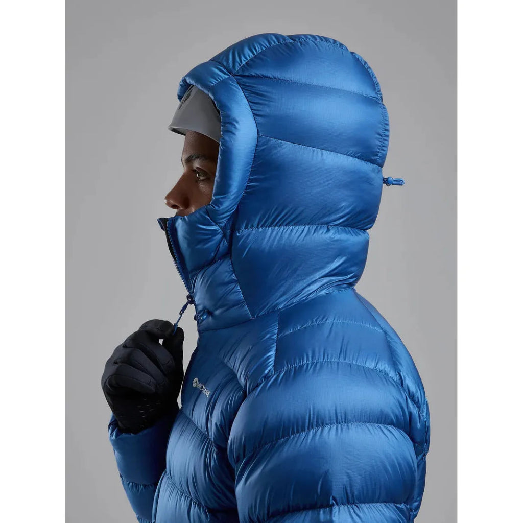 Montane Men&#39;s Anti - Freeze XT Hooded Down Jacket - Neptune Blue - Hill and Dale Outdoors