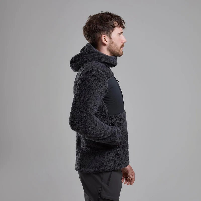 Montane Men&#39;s Caldus XT Hooded Fleece Jacket - Midnight Grey - Hill and Dale Outdoors