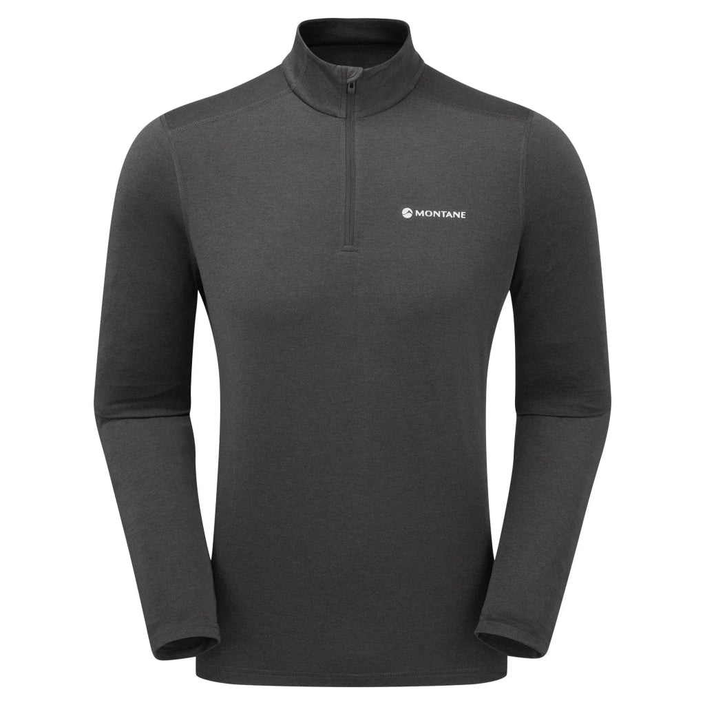 Montane Men&#39;s Dart XT Zip Neck - Midnight Grey - Hill and Dale Outdoors