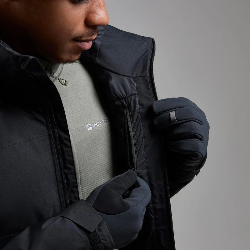 Montane Men&#39;s Duality Insulated GTX Waterproof Jacket - Black - Hill and Dale Outdoors