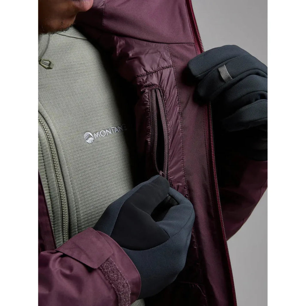 Montane Men&#39;s Duality Insulated GTX Waterproof Jacket - Dark Garnet - Hill and Dale Outdoors