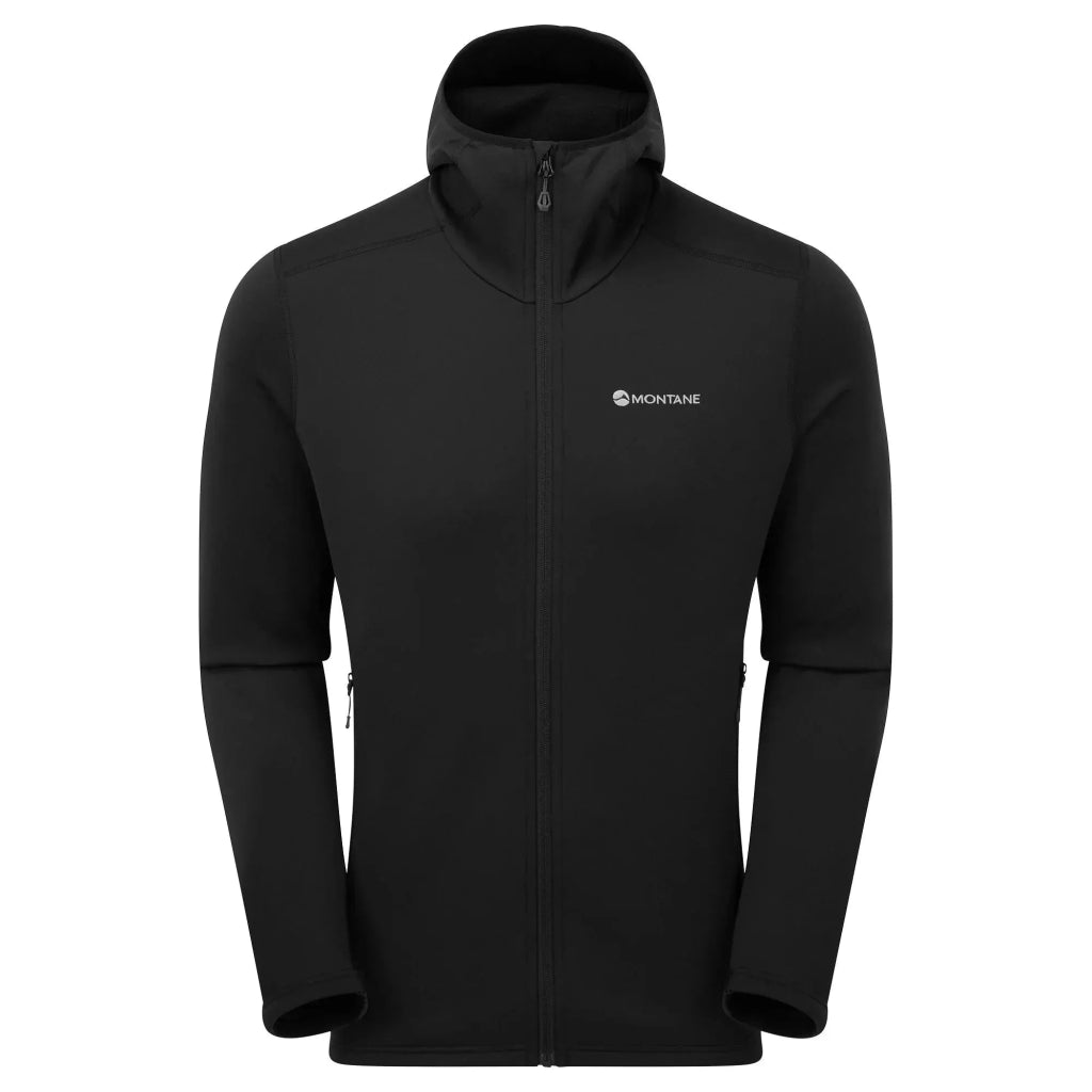 Montane Men&#39;s Fury Hooded Fleece Jacket - Black - Hill and Dale Outdoors