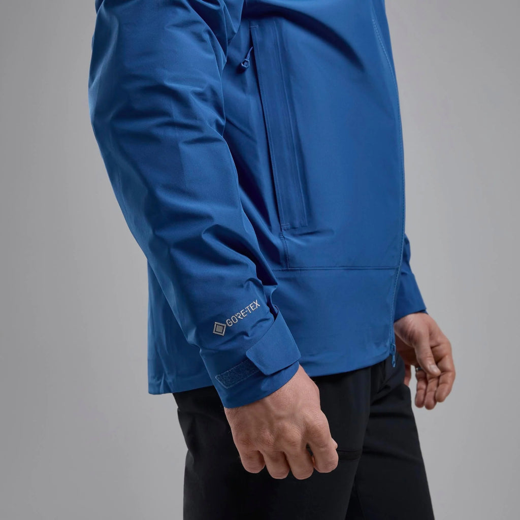 Montane Men&#39;s Phase Waterproof Jacket - Neptune Blue - Hill and Dale Outdoors
