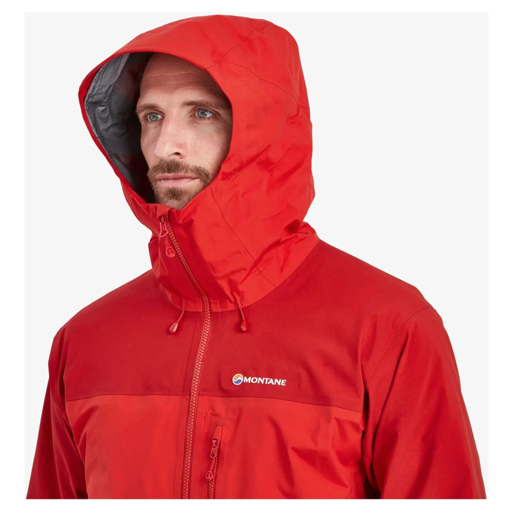 Montane Men&#39;s Phase XPD GTX Waterproof Jacket - Adrenaline Red - Hill and Dale Outdoors