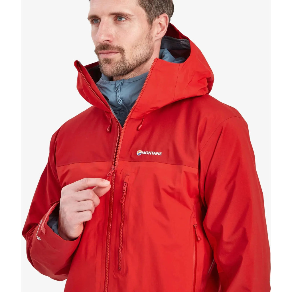 Montane Men&#39;s Phase XPD GTX Waterproof Jacket - Adrenaline Red - Hill and Dale Outdoors