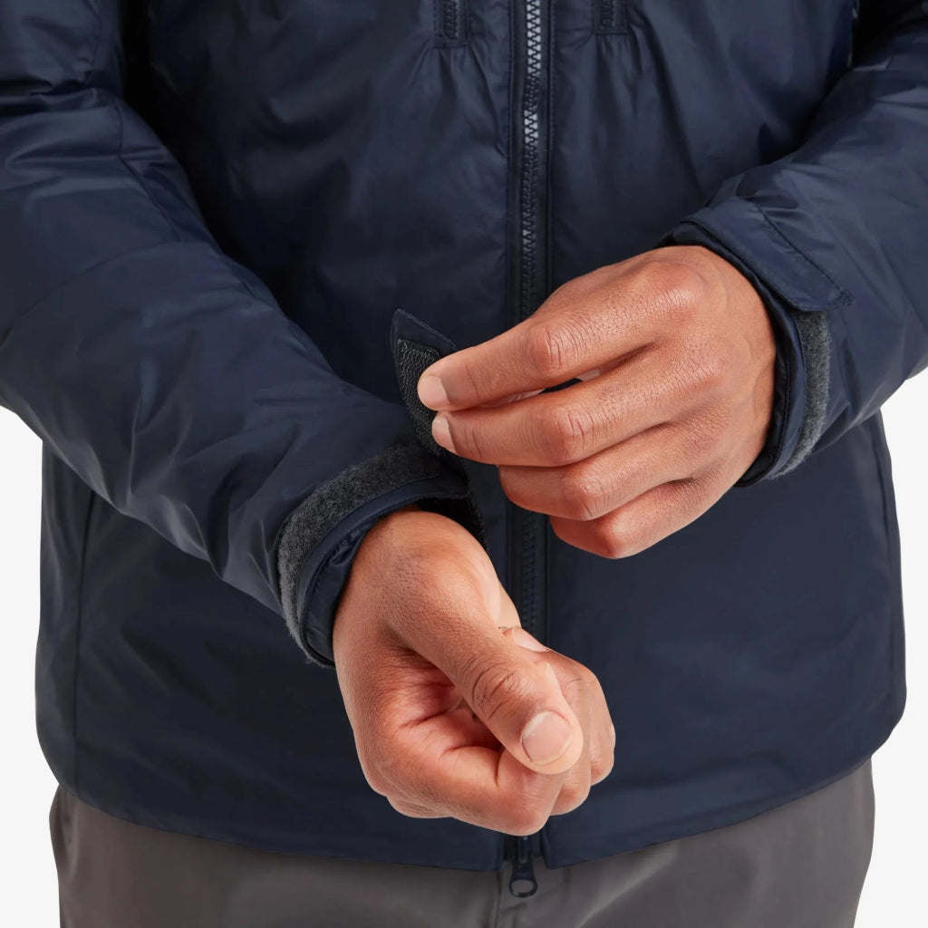 Montane Men&#39;s Respond XT Hooded Synthetic Insulated Jacket - Eclipse Blue - Hill and Dale Outdoors