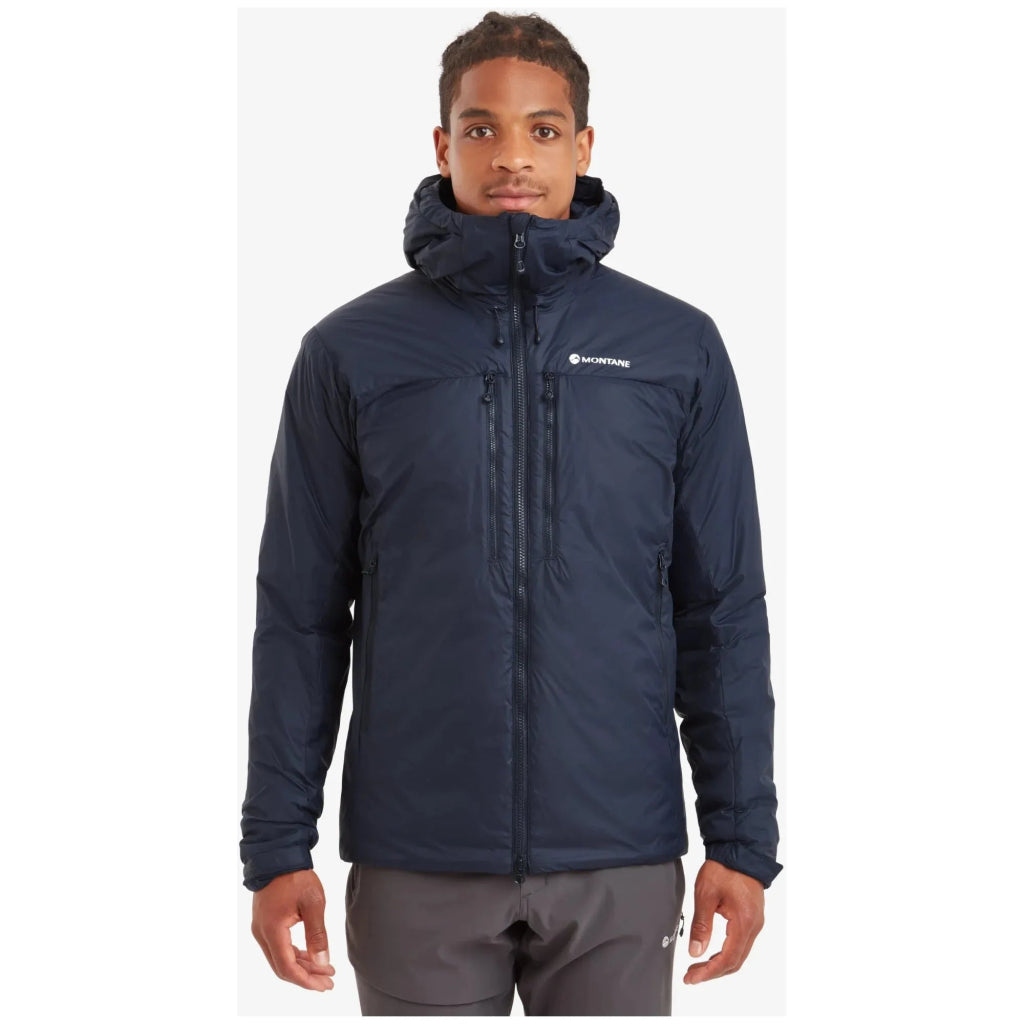 Montane Men&#39;s Respond XT Hooded Synthetic Insulated Jacket - Eclipse Blue - Hill and Dale Outdoors